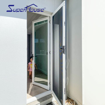 Best Quality Modern Aluminum Villa Door - Design Glass Aluminium Casement Door Superhouse Exterior French Doors