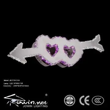 wall  lamp crystal heart shape 2013
