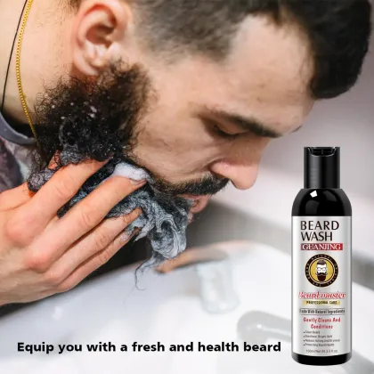 OEM Custom Logo Beard Wash Shampoo - Wholesale Hot Sale for Clean Beard