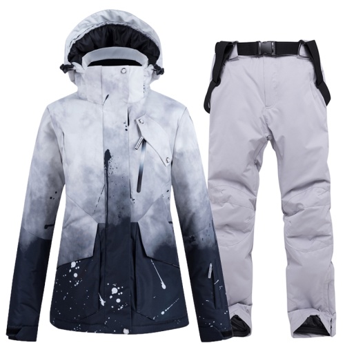 Gradient couples ski suit