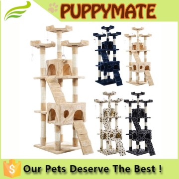 Pet tree cat bed kitten toy modern scratching post cat tree cat condo pet toy