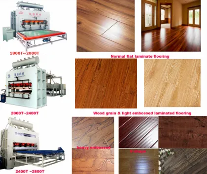 12mm Lamianted flooring making machine/ melamine floor board production machinery