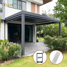 Outdoor Aluminum Waterproof Pergola Covers & Louver Roof Pergolas by Garden Building Manufacturer
