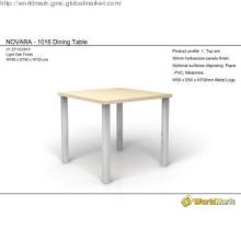 Square Dining Table with Melamine Finish for Dining Room