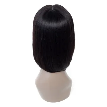 Bob Lace Front Wig Human Hair New Arrival Wholesale Price Middle Part 8 Inch Remy Hair Hair WEAVING Silky Straight Wave >=45%