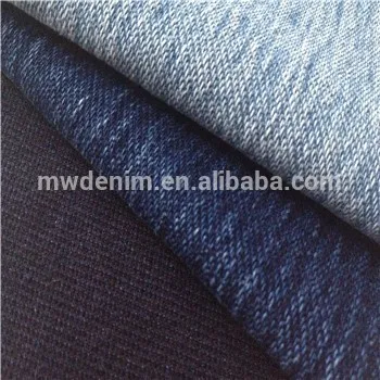 cotton spandex knitted rib dyed twill fabric