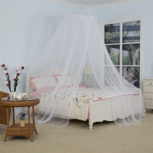 Children Circular Bed Canopy With Decorative Beads