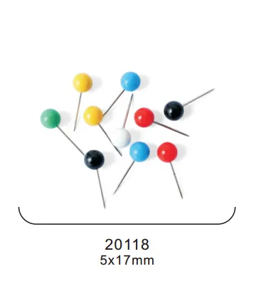 20118 colorful push pins and paper pins
