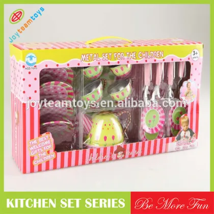 Children funny cooking stainless steel tableware toy