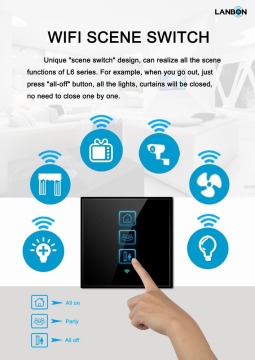 Smart home technology new smart wireless home automation product scene switch