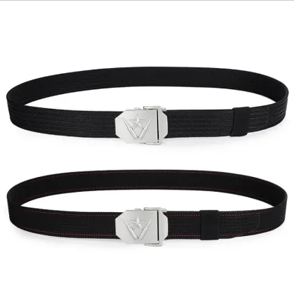 YCMW-0031,factory automatic smooth buckle nylon canvas waistband