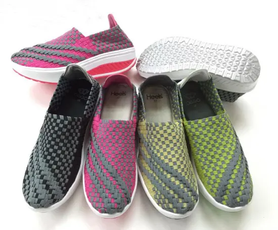 New Design Handmade Weave Casual Walking Shoes