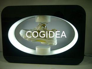 Rotating Floating Shoe Display , Acrylic Magnetic Floating