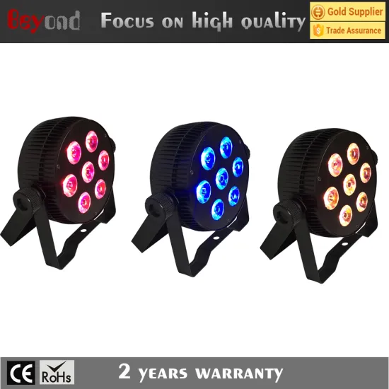 7x5in1 die-casting aluminum body, led par light, for movie as effect