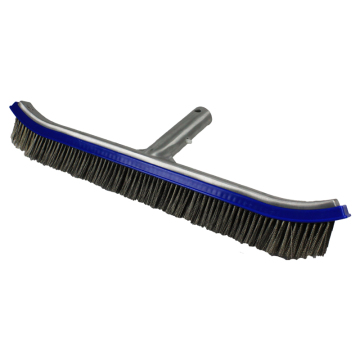18\" Heavy Duty Aluminium Pool Cleaning Brush with 304 Stainless Steel for Swimming Pool Walls