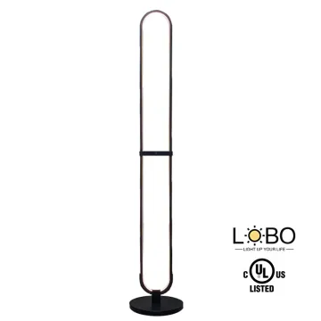 Modern Nordic Matte Black LED Floor Lamp - UL Listed