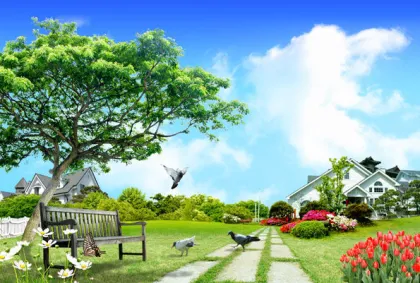 High Resolution Eco - Friendly Fields And Gardens Wall Decor Paintings For Home