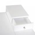 Bedroom White Drawers Dressing Table Desk Flip-up Mirror