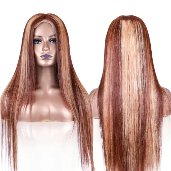 Ombre Brazilian Long Blonde hd Full Virgin Cuticle Aligned for Black Women Human Hair Wigs Lace Front