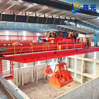 Heavy Duty Overhead Grab Bulk Handling Crane