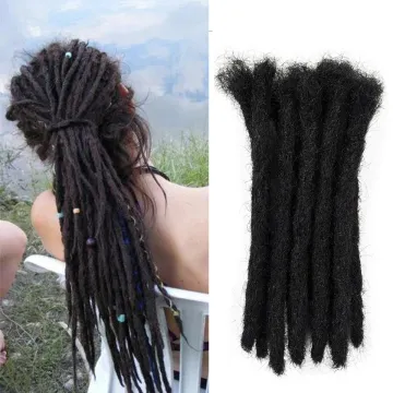 Wholesale 10Strands/Pack Black Women Men's Dread Reggae Hair Hip-Hop Style Handmade locks Hair Synthetic Dreadlocks Extensions