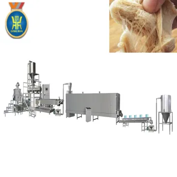 textured soya meat nuggets protein food extruder