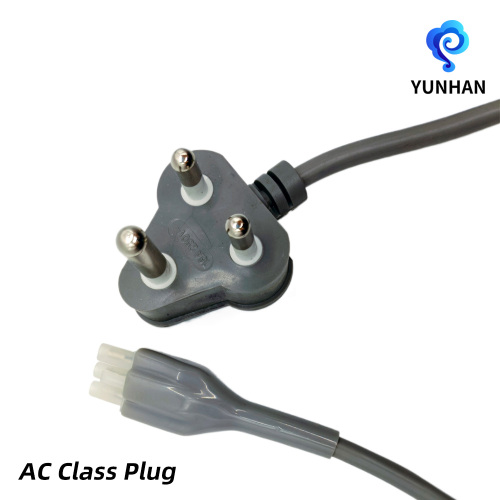 Tiga Kabel Daya IEC Tiga Pin Kustom