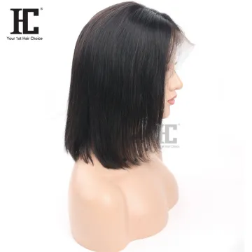 Big Sale Short Bob Cut 4x4 Human Lace Wig Natural Color lace Frontal Wig With Baby Hair In Stock Full Thin Skin Wigs