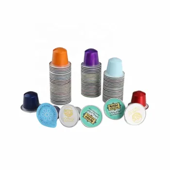 Wholesale Empty Aluminum Foil Coffee Capsules with Lids