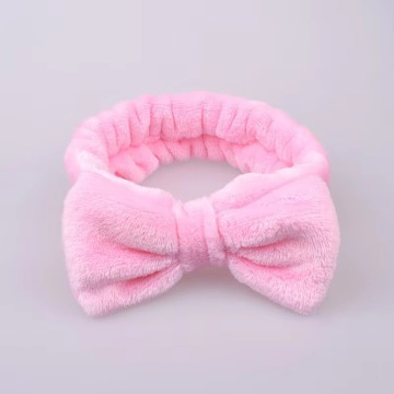 DOMOHO New Cute Velvet Beauty Bow Hairband for Women's Face Washing and Makeup