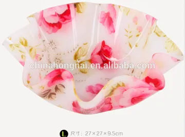 Wholesale High Foot Round Tranparent Acrylic Fruit Plate