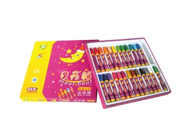 24 Colours oil pastels