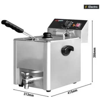 Commercial Electric Chicken 1-Tank 1-Basket Deep Fryers