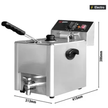 Commercial Electric Chicken 1-Tank 1-Basket Deep Fryers