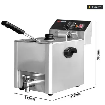 Commercial Electric Chicken 1-Tank 1-Basket Deep Fryers