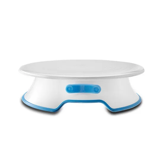 Plastic Rotating Cake Stand and Turntable for Easy Decorating