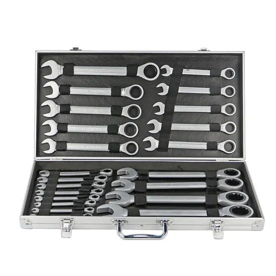 2022 Hot Selling Gear Spanner Set: 22pcs Chrome Vanadium Steel Ratchet Wrench