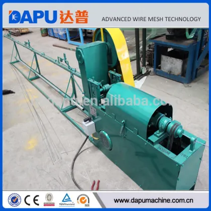 Automatic iron wire straightening and cutting machine