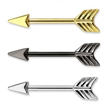 Titanium Arrow Top Straight Barbell Era Cartilagem