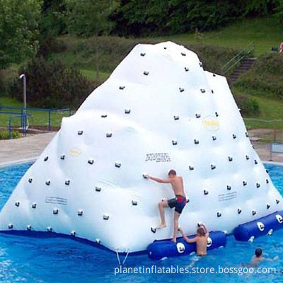 inflatable iceberg water toy for amusement park climbing