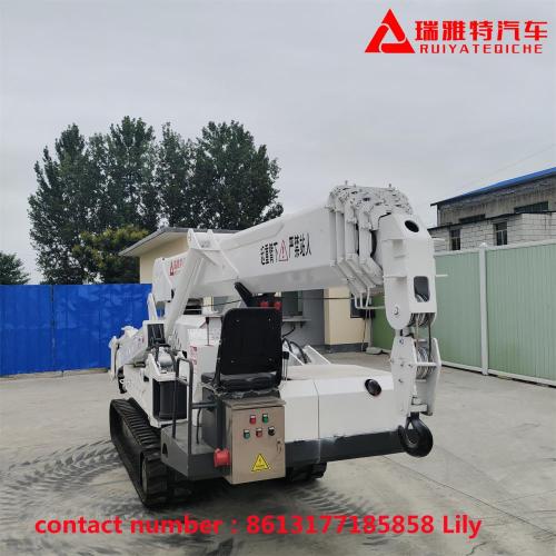 5Sections Spider Crane Truck Customized 8 tons crawler type self-climbing vehicle Supplier