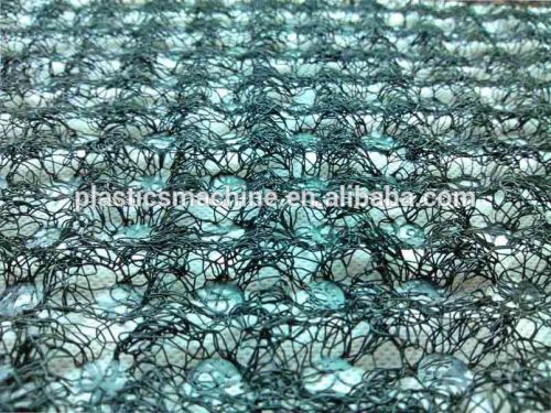 Plastic erosion control net making machine