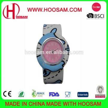 Silicone slap watch/Popular cheap wholesale slap watches silicone/Kids slap silicone watch