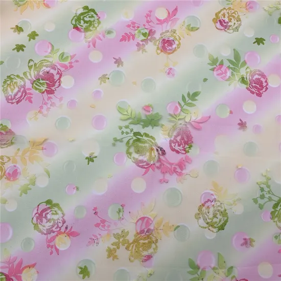 Rainbow Tulle with Offset Flowers for Girl Skirt