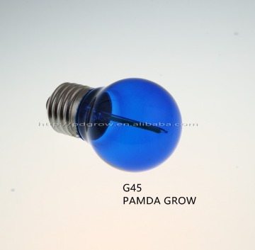 Plastic Material Outdoor Decoration g45 1w Waterproof Color Changing Led Solar Ball Light