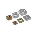 square nut with spring high strength M6 M8 M10 steel square nut Supplier