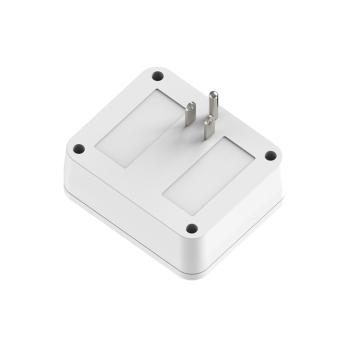 Electrical Outlet Cover with Extension Cord: 3 Outlets & 2 USB Ports - American Socket Power Strip with Individual Switch for Kitchen