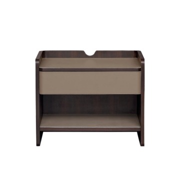 New Available Modern Leather Wood Hotel Bedroom Nightstand Side Tables For Bed Rooms