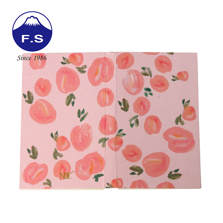 Paper Printing Full Color Peach Promotional Gift Notepad