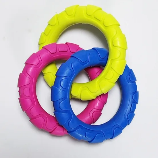 TPR Interactive Dog Chew Toy Rings